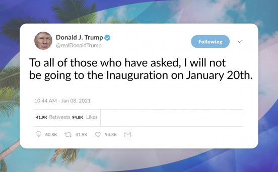 President Trump Will Not Be Attending Inauguration