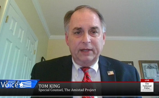 Raheem Kassam speaks with Tom King, Special Counsel of The Amistad Project.