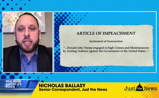 NIC BALLASY, SR. CORRESPONDENT JUST THE NEWS, CAPITOL HILL DRAMA BEFORE IMPEACHMENT VOTE