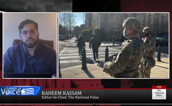Washington D.C. is under unprecedented lockdown and Raheem describes the view outside