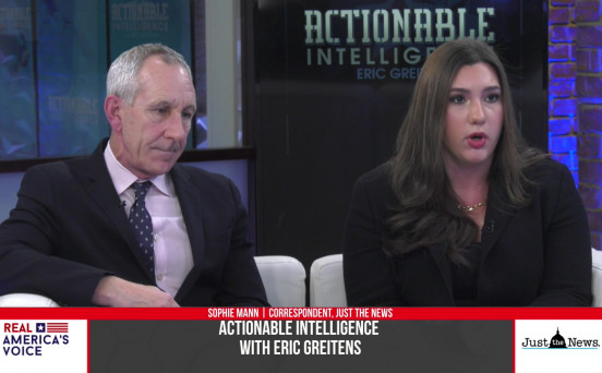 Eric Greitens speaks with the Just the News Reporters