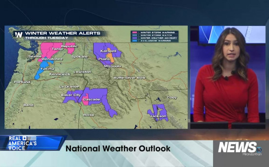 WeatherNation Meteorologist Chelsea Ambriz Gives You Your National Weather Forecast