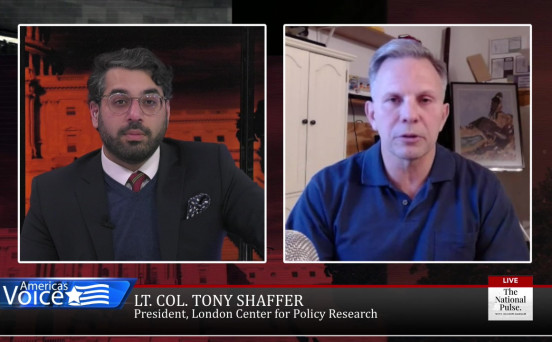 Raheem Kassam speaks with Lt. Col. Tony Shaffer, President of the London Center for Policy Research.