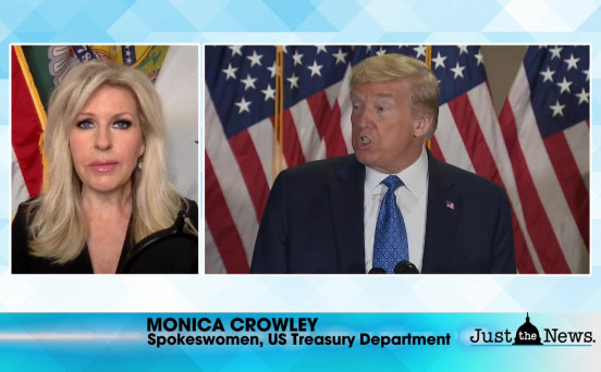 Monica Crowley, Spokeswoman, US Treasury Department - Covid stimulus vs Omnibus spending