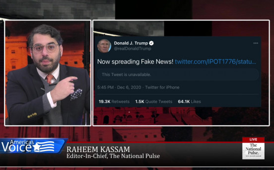 Raheem Kassam highlights political social media suppression.